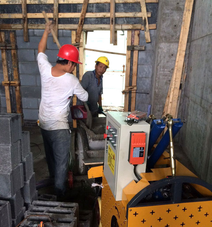 The remote-controlled hydraulic secondary structural column pump has higher work efficiency